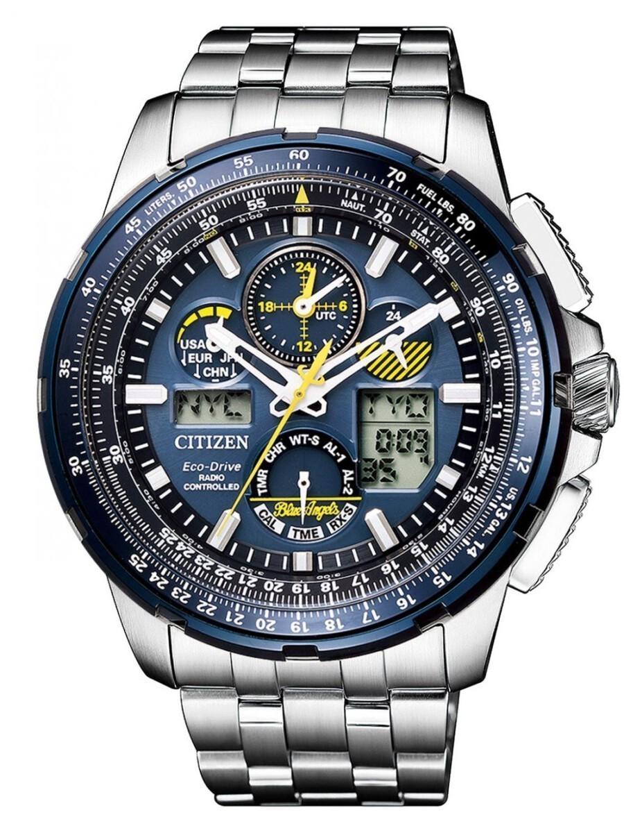 Zegarek męski Citizen Blue JY8058-50L srebrny