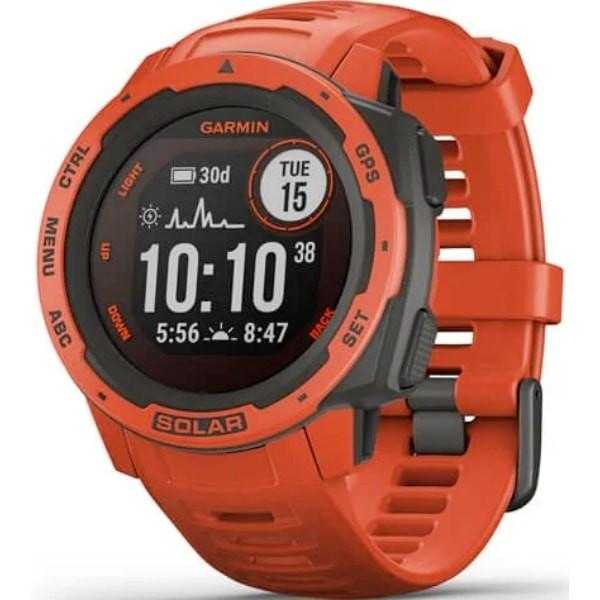 Garmin Instinct Solar Ognisto Czerwony