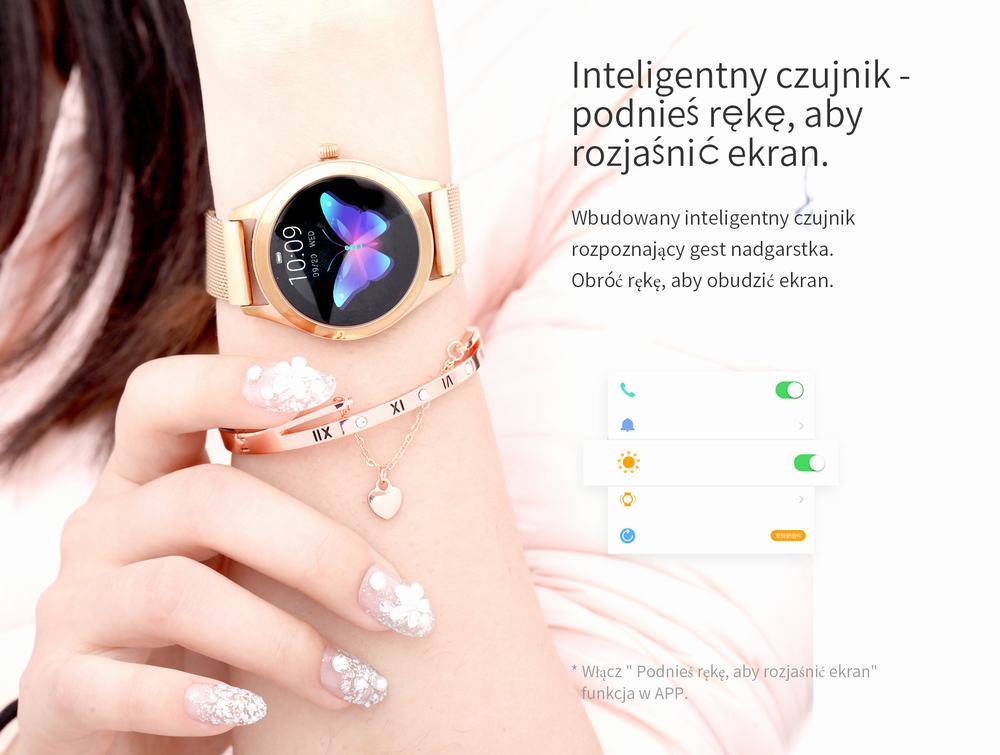 Zegarek damski Smartwatch G. Rossi SW017-1 złoty
