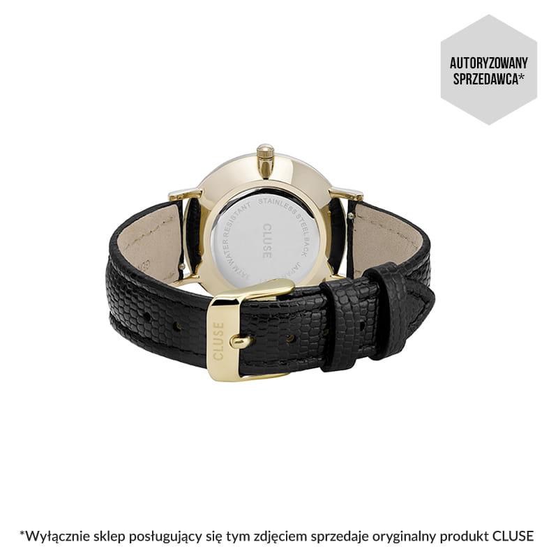 Zegarek CLUSE La Perle Gold White Pearl/Black Lizard CL30048