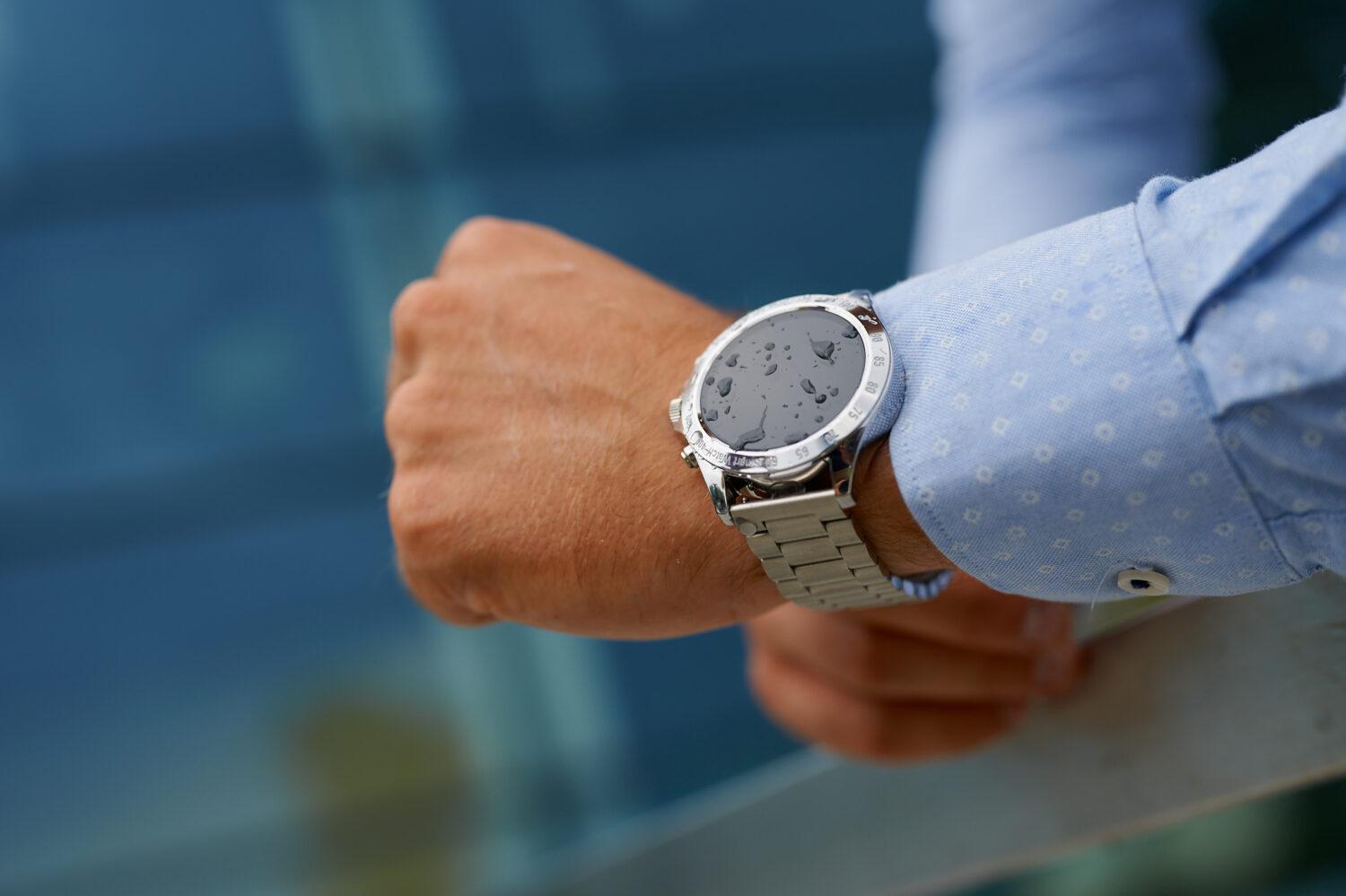 Zegarek męski Smartwatch Garett V8 Rt Srebrny, Stalowy