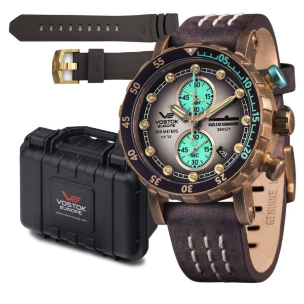 Vostok Europe VK61-571O613 Nuclear Submarine Limited Edition + Dodatkowy Pasek