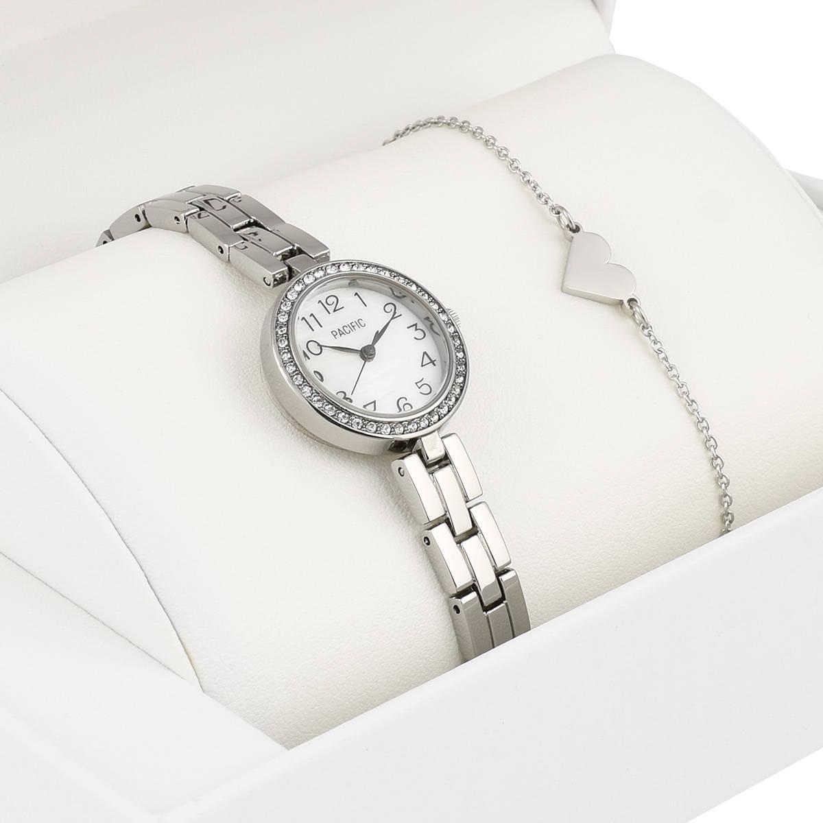 Zegarek dla dziecka zestaw prezentowy X6128-2 srebrny