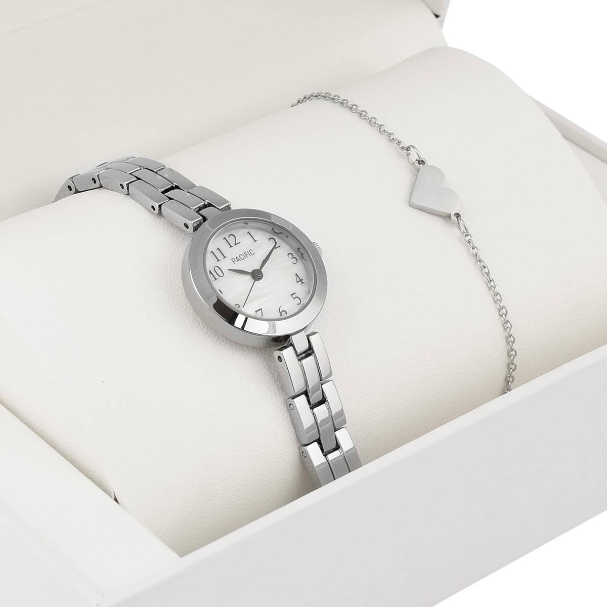 Zegarek dla dziecka zestaw prezentowy X6130-2 srebrny