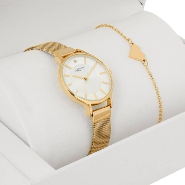 Zestaw prezentowy zegarek i bransoletka X6133-03 prezent na komunię dla dziewczynki