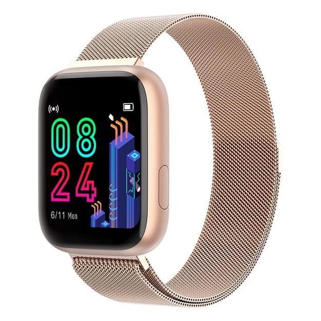 Zegarek damski Smartwatch Garett Women Eva Rt Złoty, Stalowy