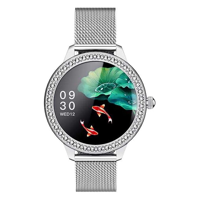 Zegarek damski Smartwatch Garett Lady Kate Rt Srebrny, Stalowy