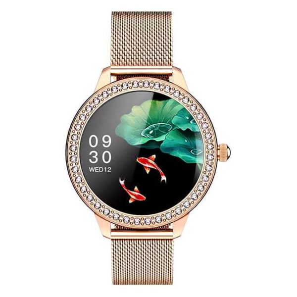 Smartwatch Garett Lady Kate Rt Złoty, Stalowy