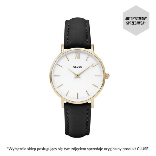 Cluse Minuit Gold White/black CL30019