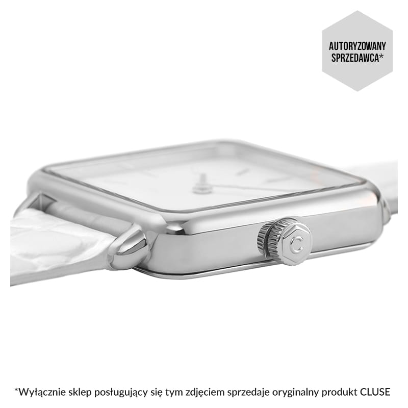 Zegarek damski Cluse La Tétragone Silver CL60017 (CW0101207017)