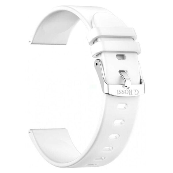 Pasek Silikonowy Do Smartwatcha G. Rossi SW010 Biały GR22-5