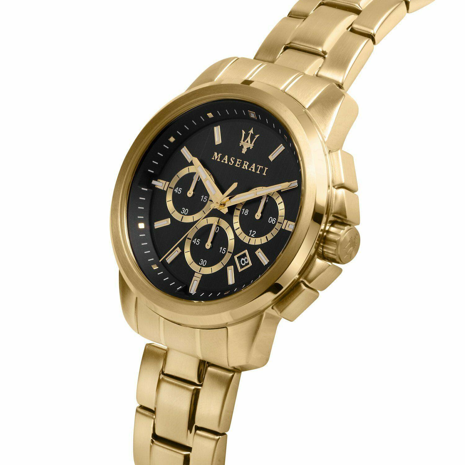 Zegarek męski Maserati R8873621013 Successo złoty