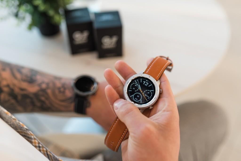 Zegarek męski Smartwatch Garett Master Rt Brązowy