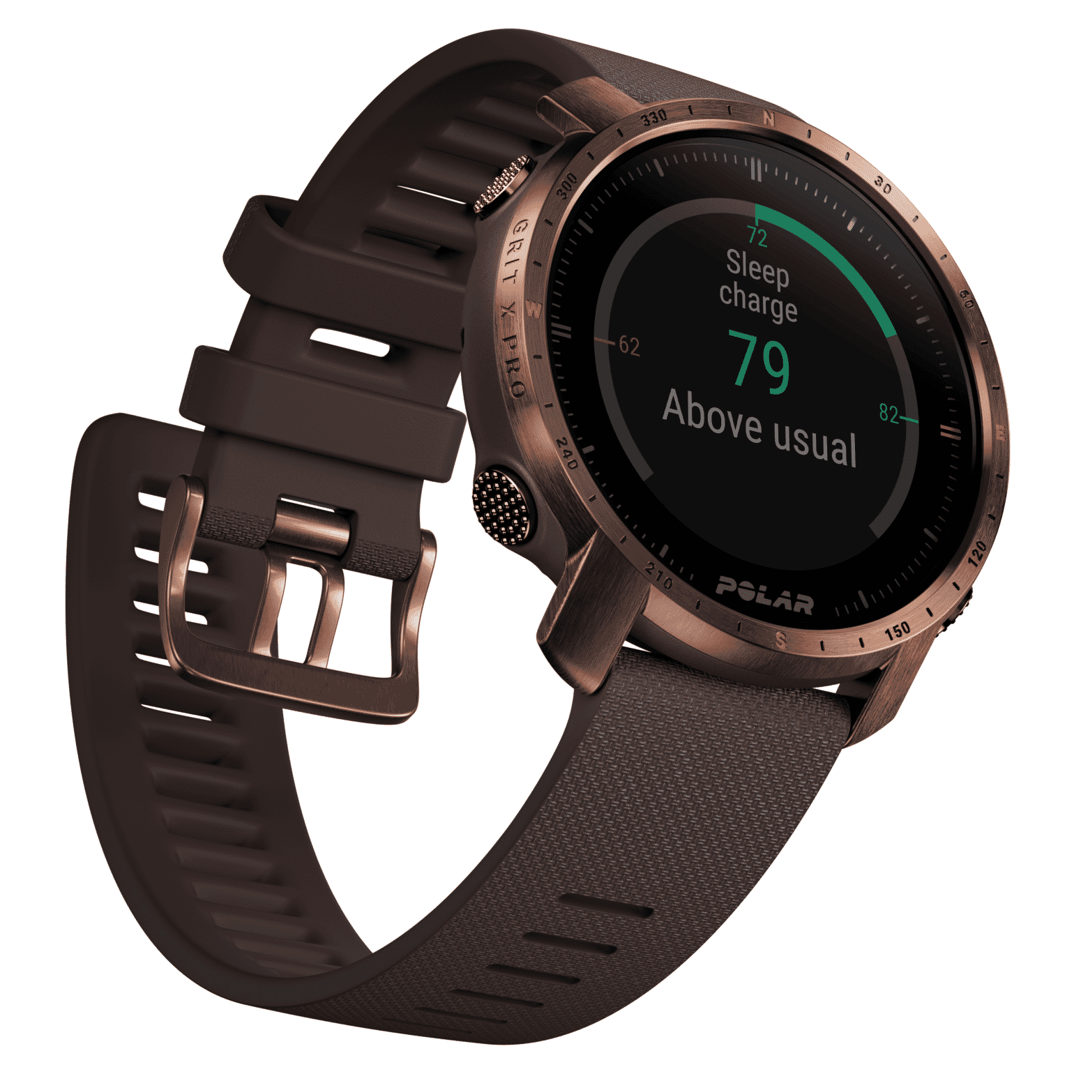 Smartwatch Polar Grit X Pro Brązowo-miedziany M/l
