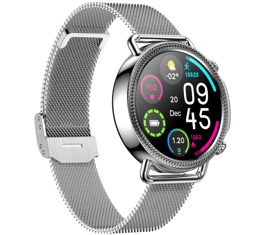 Zegarek damski Smartwatch Rubicon RNBE74 Srebrny