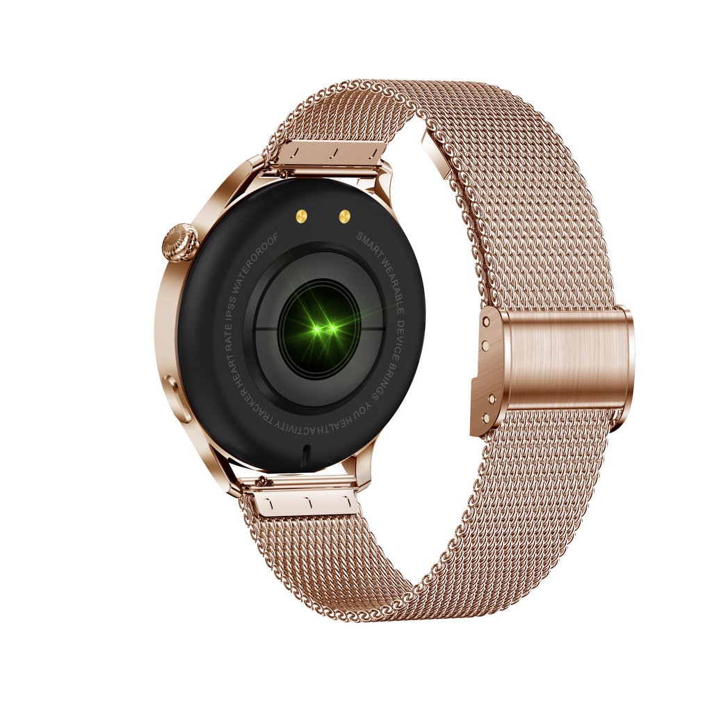 Zegarek damski Smartwatch Garett Lady Elegance RT złoty stalowy + Dodatkowy Pasek Gratis