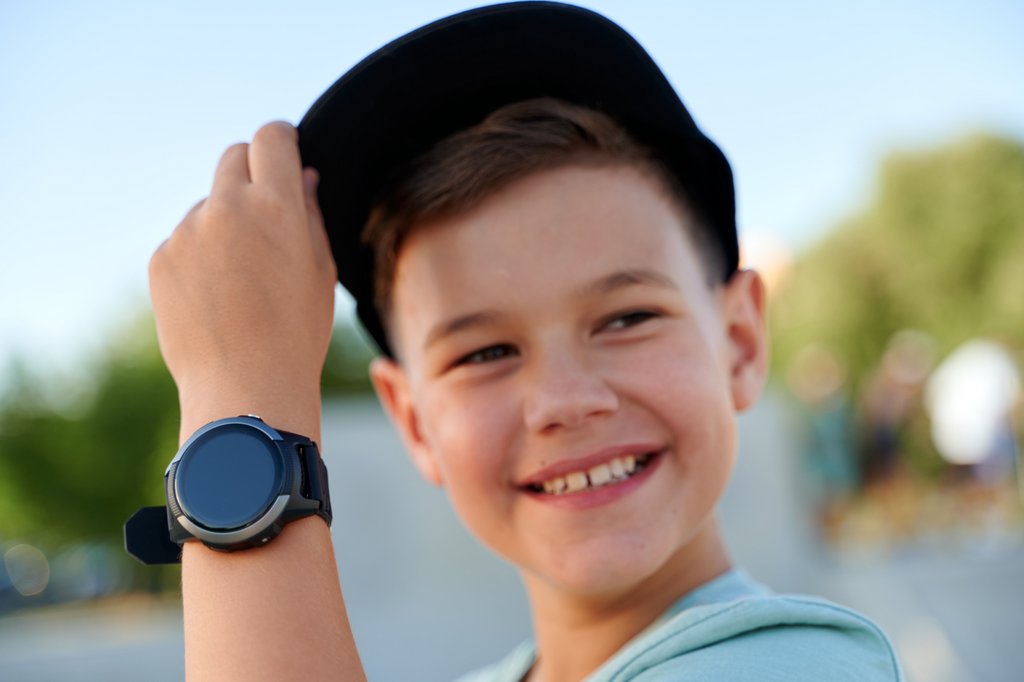 Zegarek dla dziecka Smartwatch dla dzieci Garett Kids Focus 4G RT niebieski