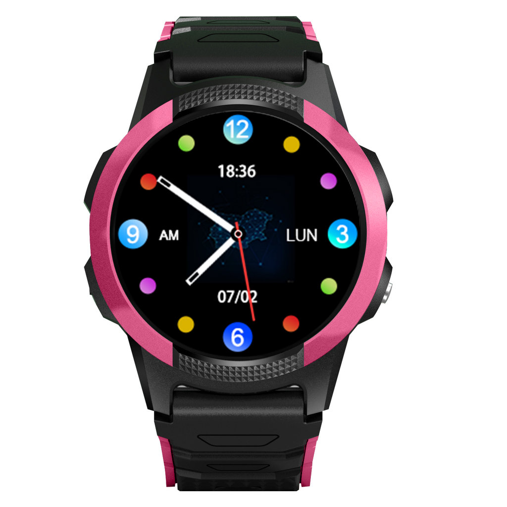 Zegarek dla dziecka Smartwatch dla dziewczynki Garett Kids Focus 4G RT różowy