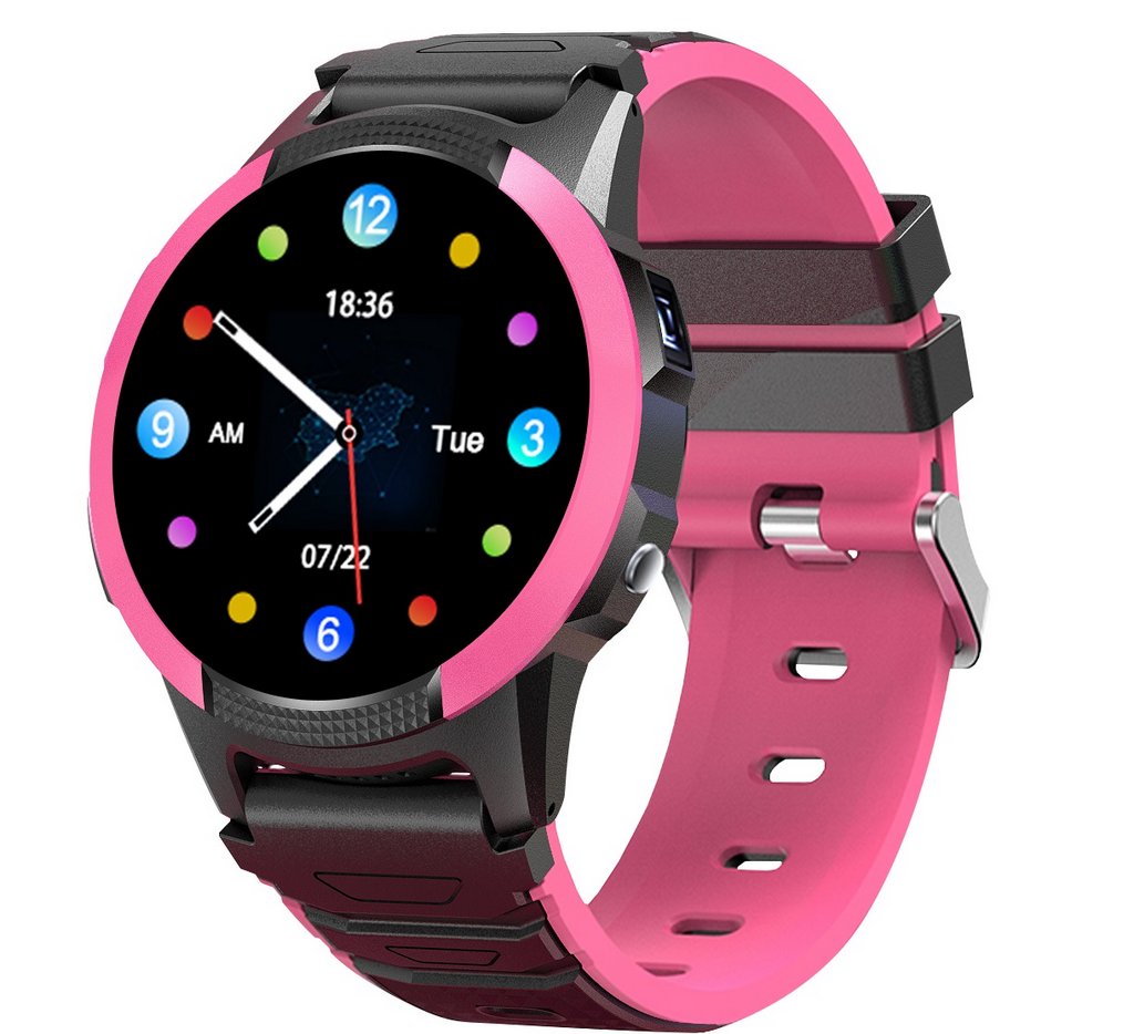Zegarek dla dziecka Smartwatch dla dziewczynki Garett Kids Focus 4G RT różowy