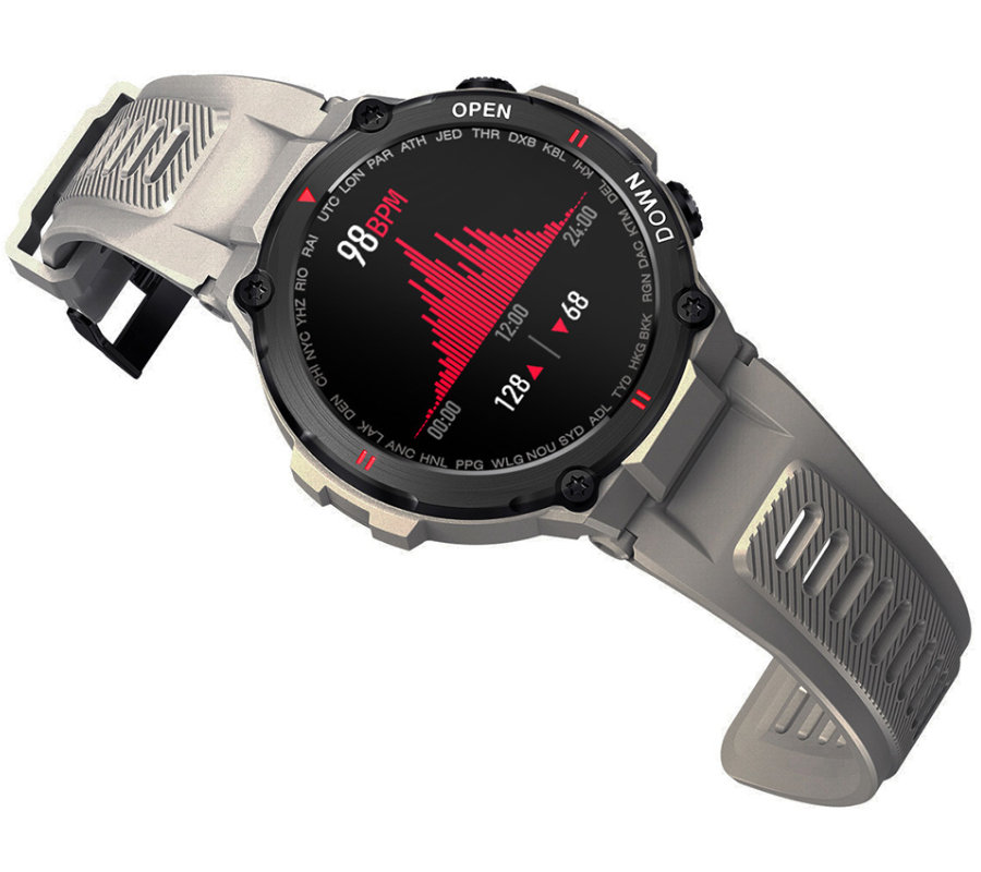 Zegarek męski Smartwatch Rubicon RNCE73 beżowy