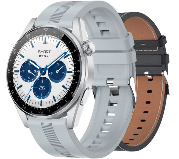 Smartwatch Rubicon RNCE78 srebrny zegarek na silikonowym pasku