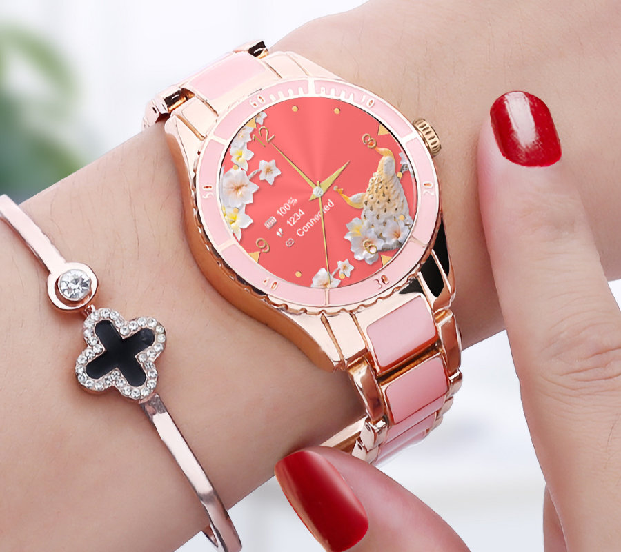 Zegarek damski Smartwatch Rubicon RNCE82 różowy