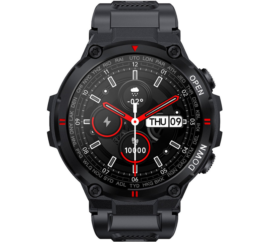 Zegarek męski Smartwatch Rubicon RNCE73 Czarny