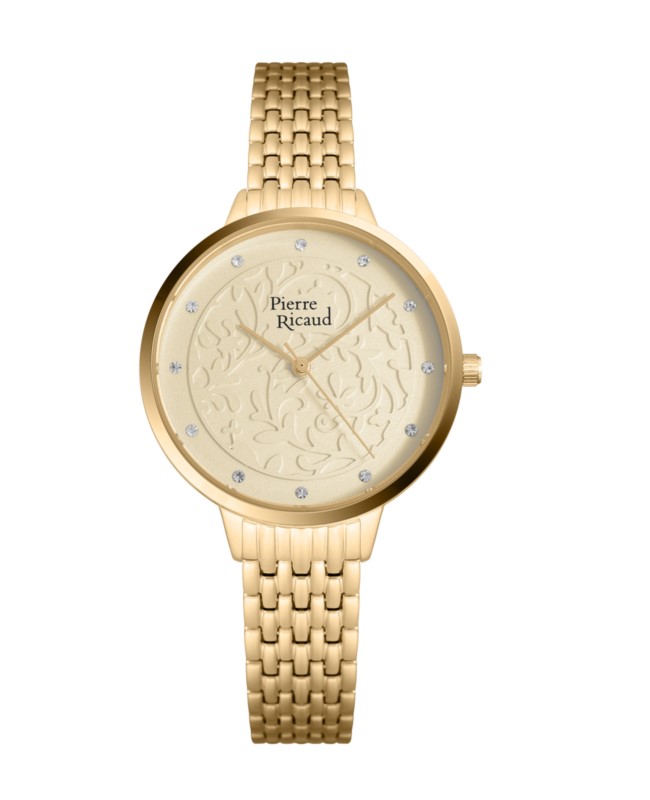 Zegarek damski Pierre Ricaud P21065.1141Q złoty
