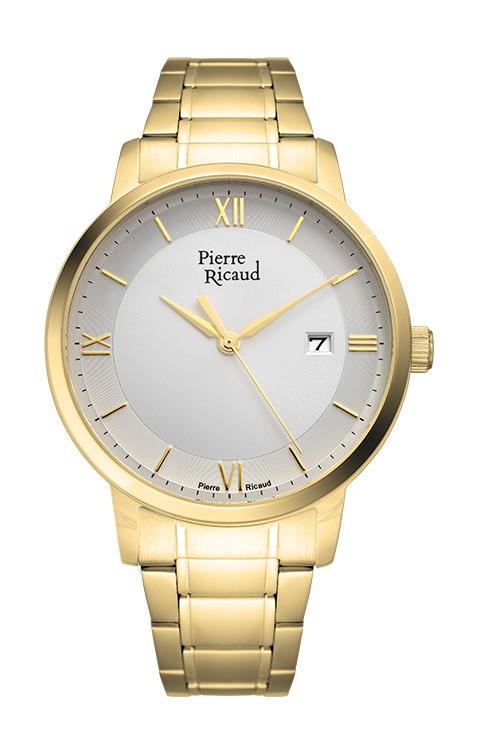 Zegarek męski Pierre Ricaud P97239.1167Q złoty