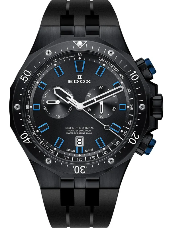 Edox 10109-37NBUCA-NIBU Delfin Chronograph