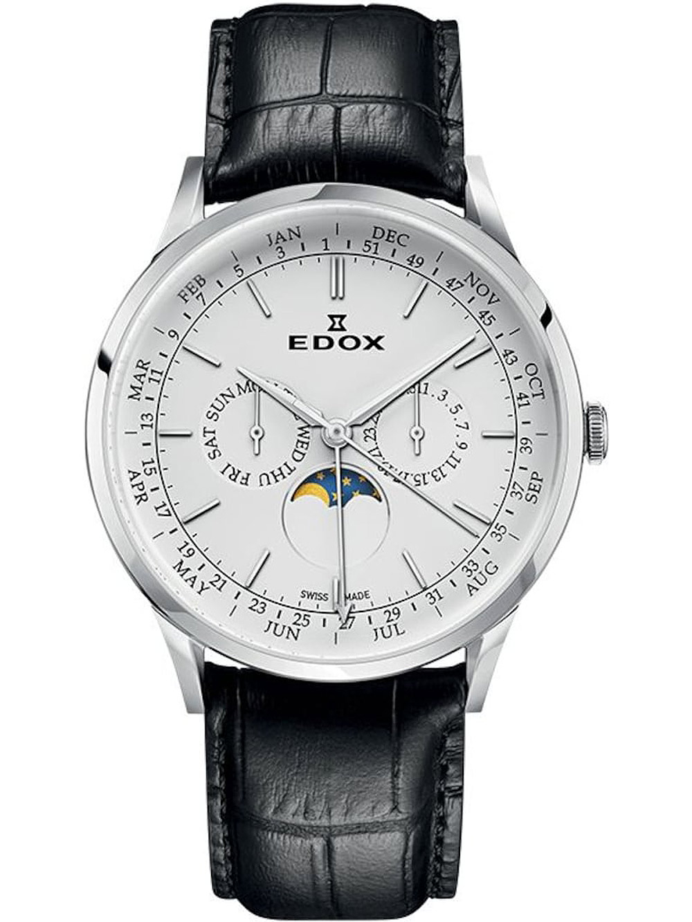 Zegarek męski Edox 40101-3C-AIN  Les Vauberts