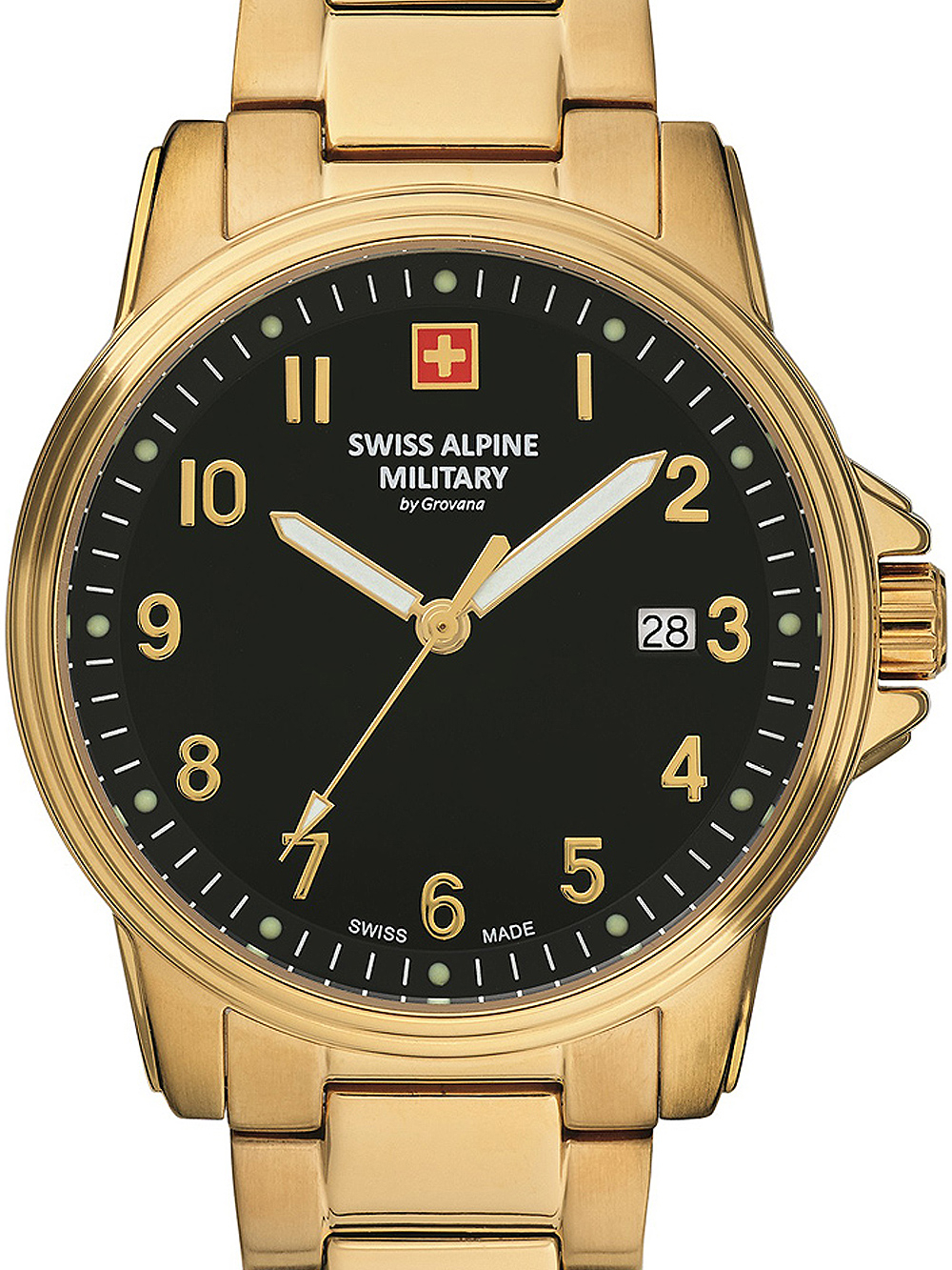 Zegarek męski Swiss Alpine Military 7011.1117 złoty