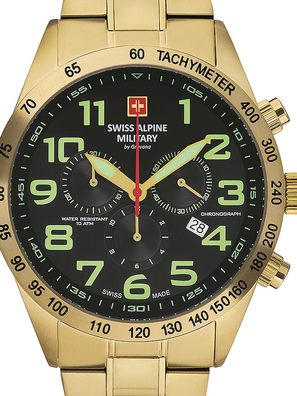 Zegarek męski Swiss Alpine Military 7047.9114 złoty