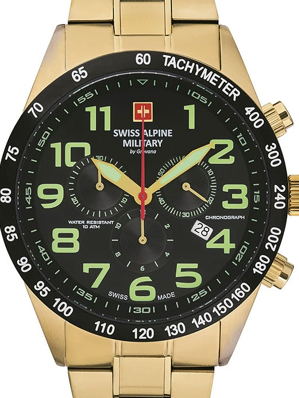Zegarek męski Swiss Alpine Military 7047.9117 złoty