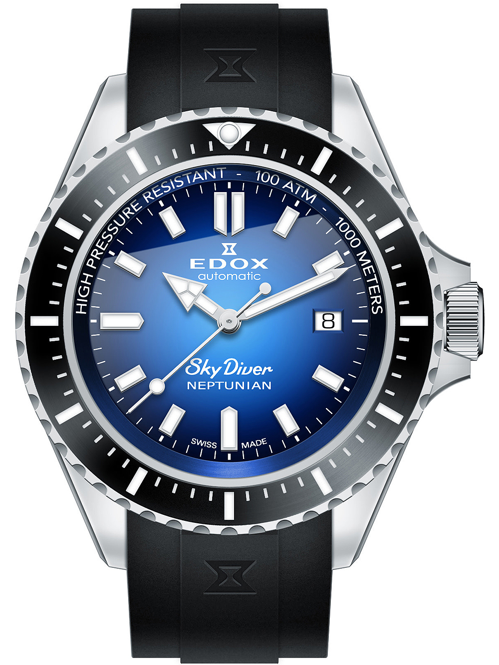 Edox 80120-3NCA-BUIDN SkyDiver Neptunian Automatic