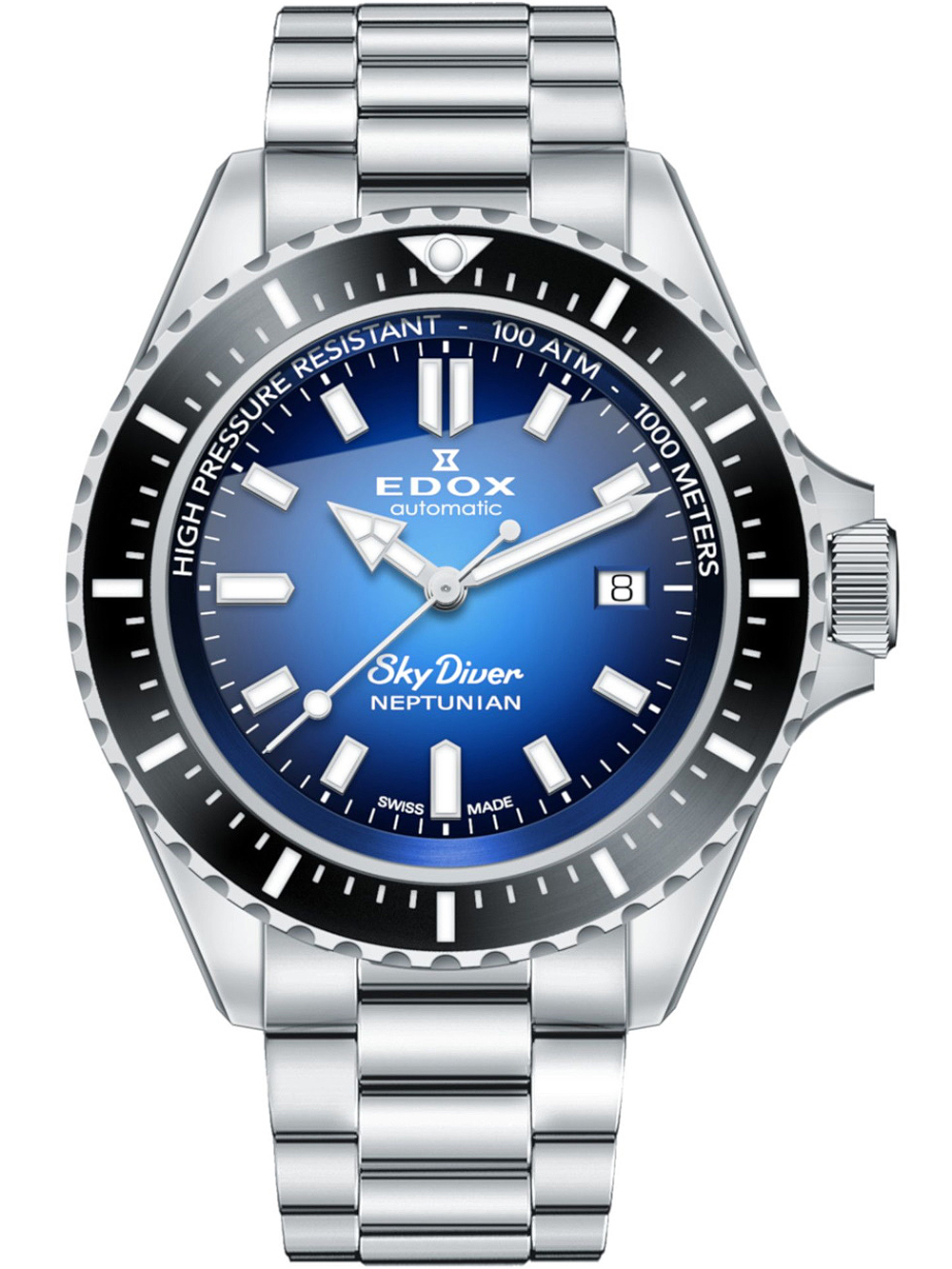 Zegarek męski Edox 80120-3NM-BUIDN SkyDiver Neptunian