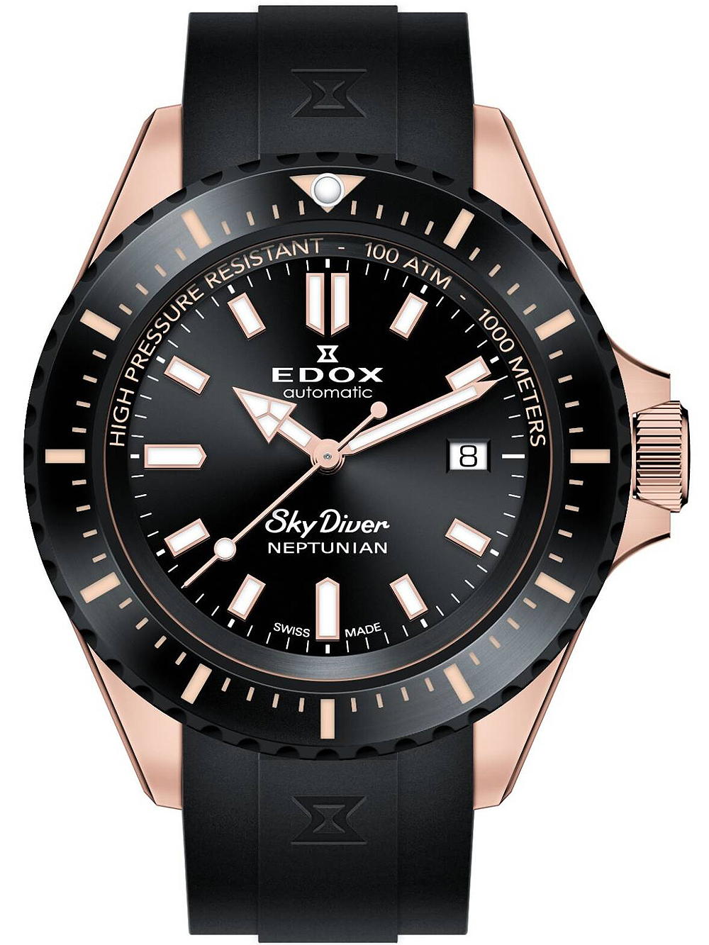 Edox 80120-37RNNCA-NIR SkyDiver Neptunian Automatic