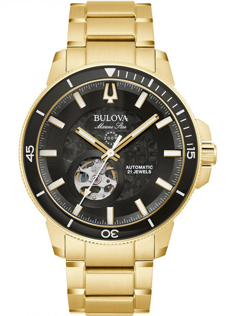 Zegarek męski Bulova Marine Star 97A174 złoty