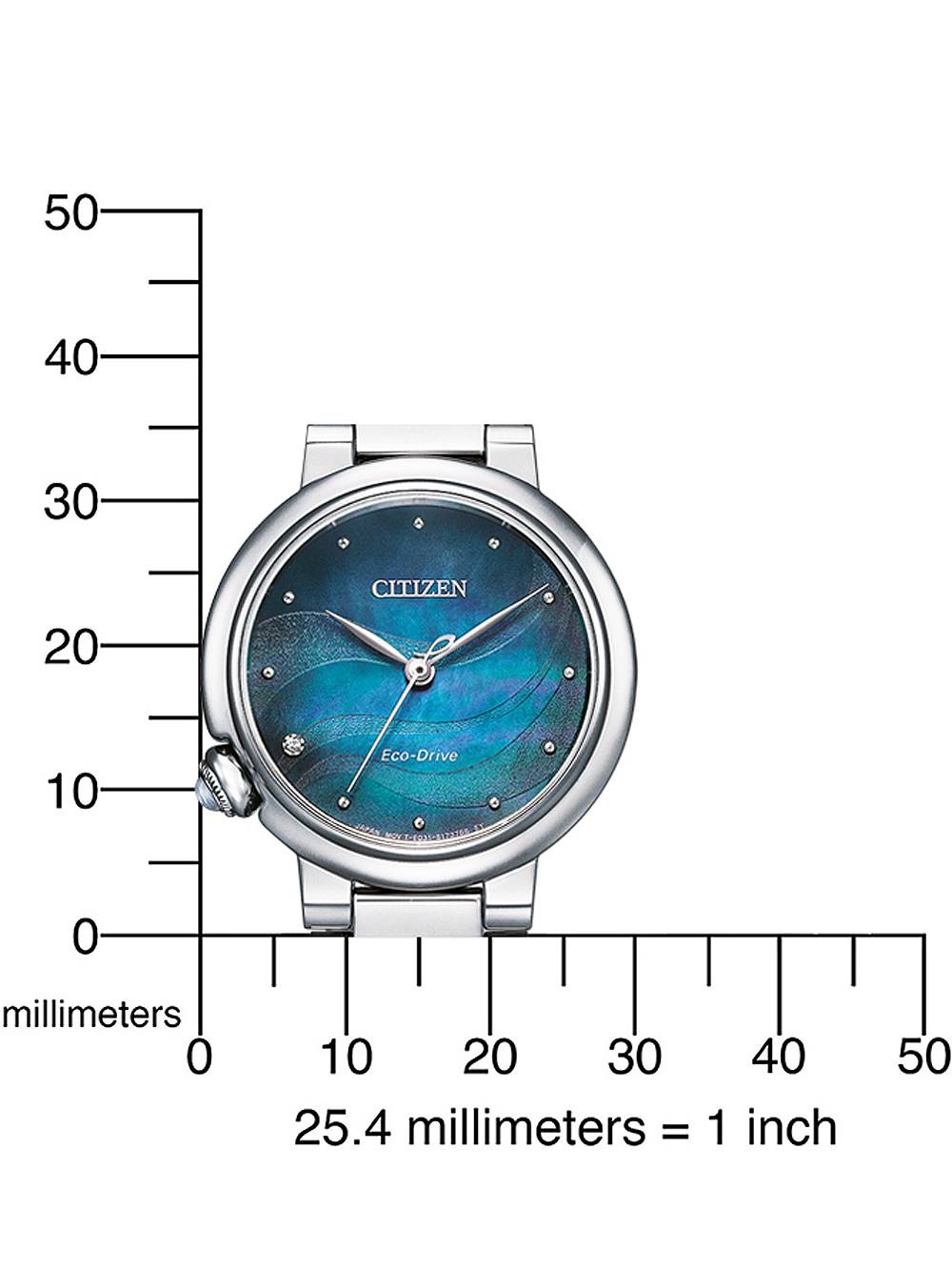 Zegarek damski Citizen EM0910-80N srebrny