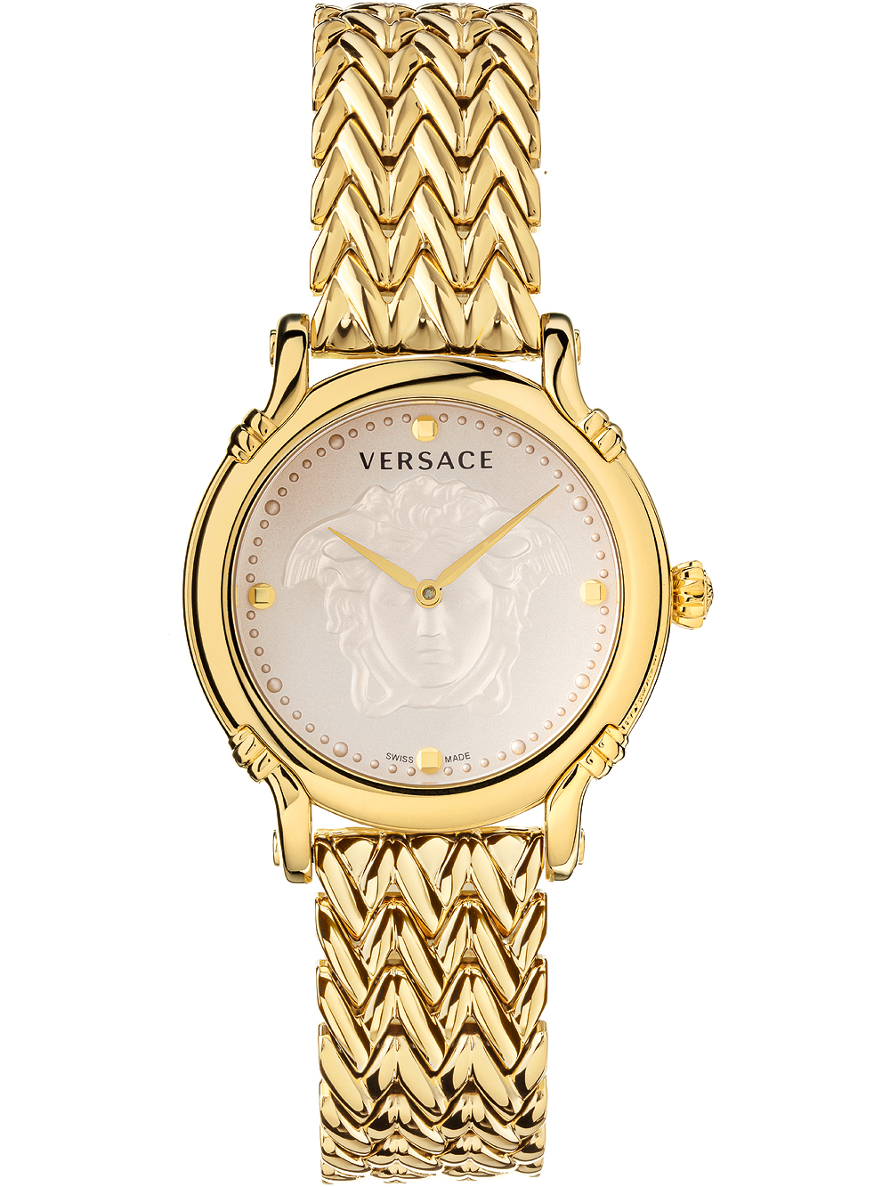 Zegarek damski Versace VEPN00520 Safety Pin złoty
