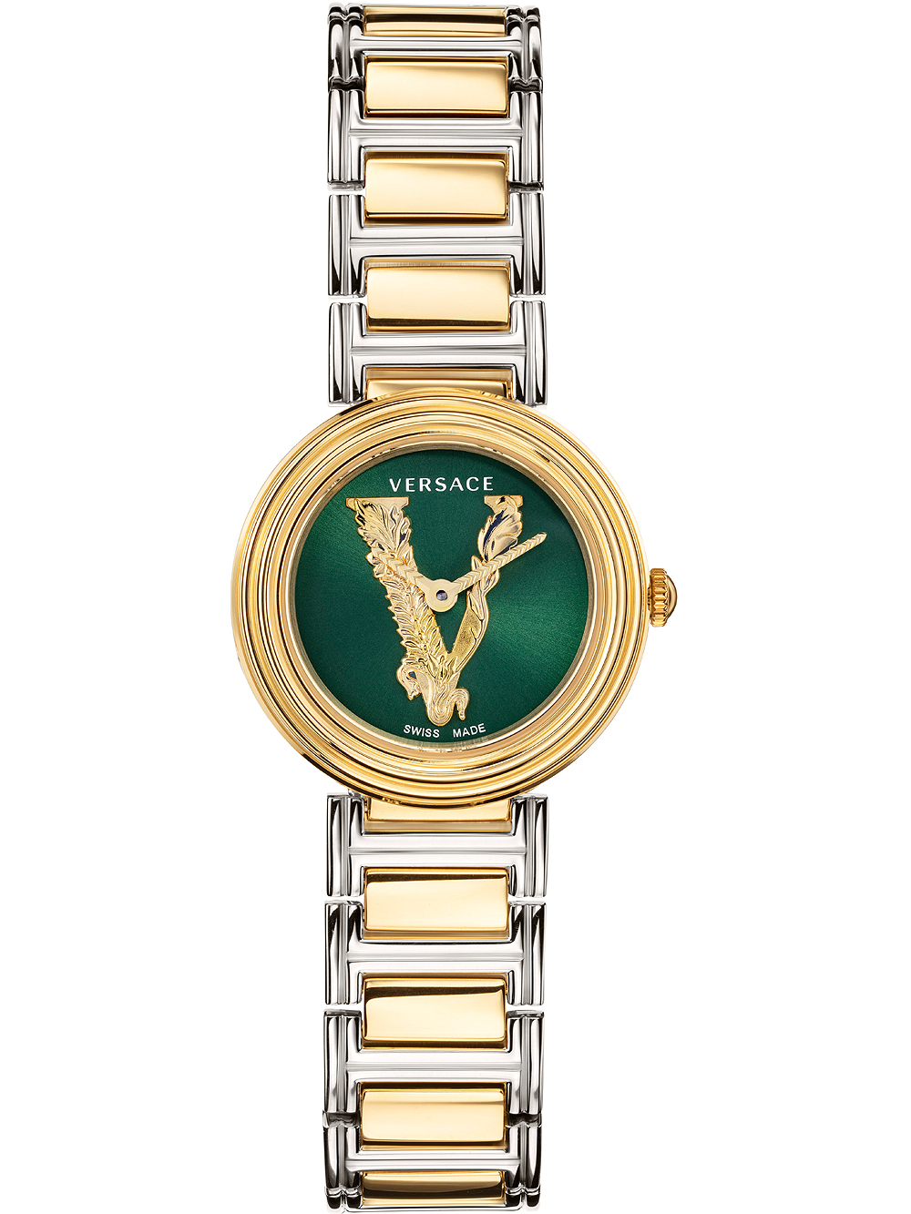 Zegarek damski Versace VET300821 V-Virtus złoty