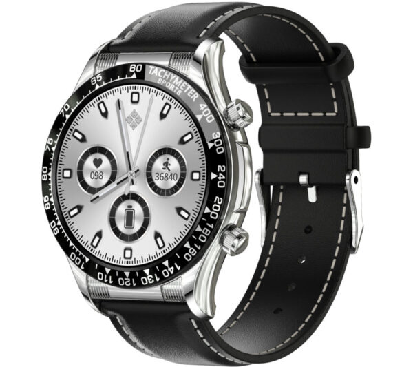 Smartwatch Rubicon RNCE94 srebrny czarny pasek