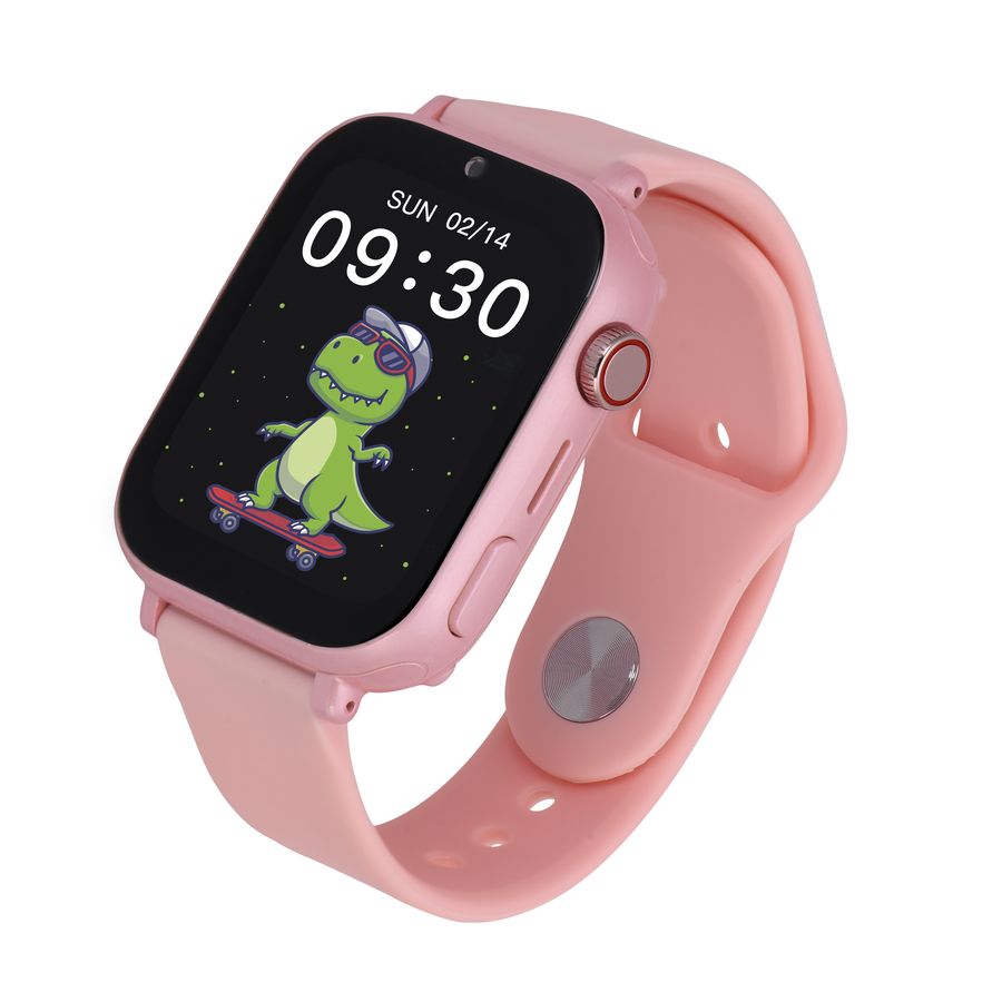 Zegarek dla dziecka Zestaw Garett Kids Nice Pro 4G różowy + Garett Kids Fit różowy