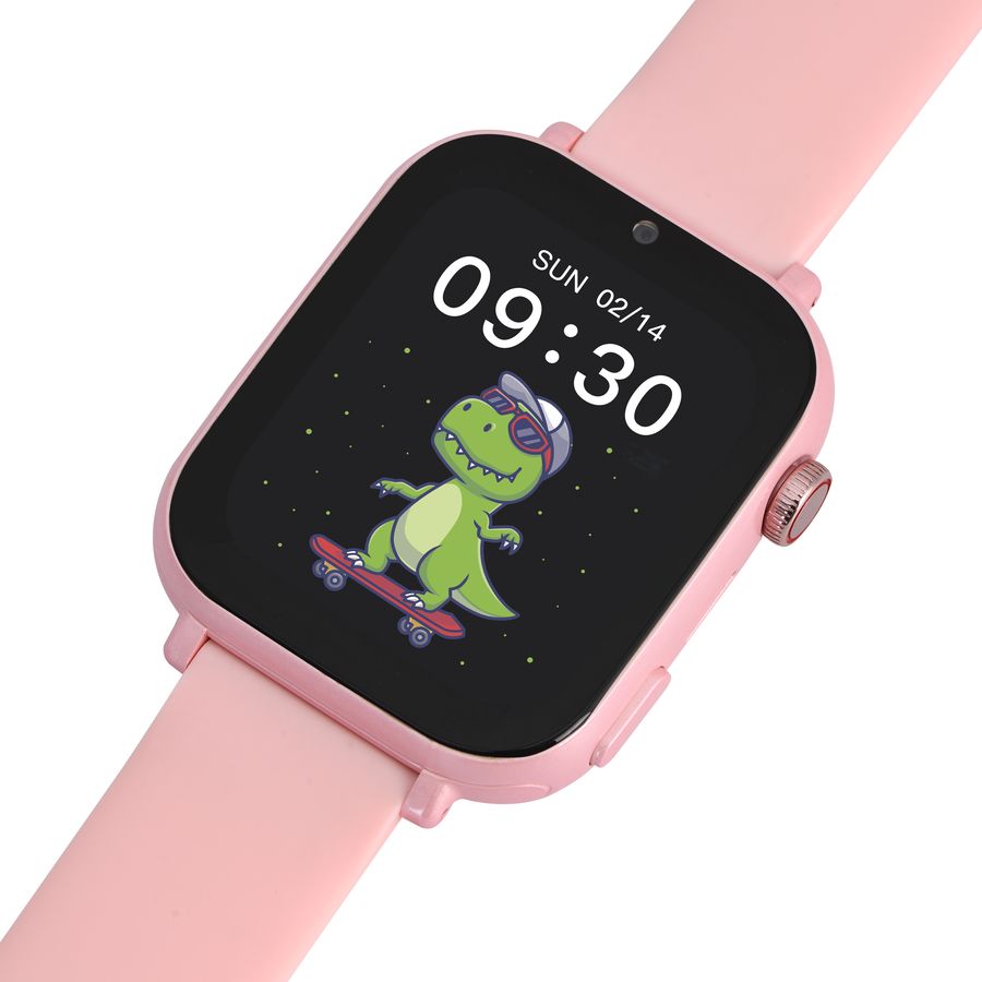 Zegarek dla dziecka Zestaw Garett Kids Nice Pro 4G różowy + Garett Kids Fit czarny