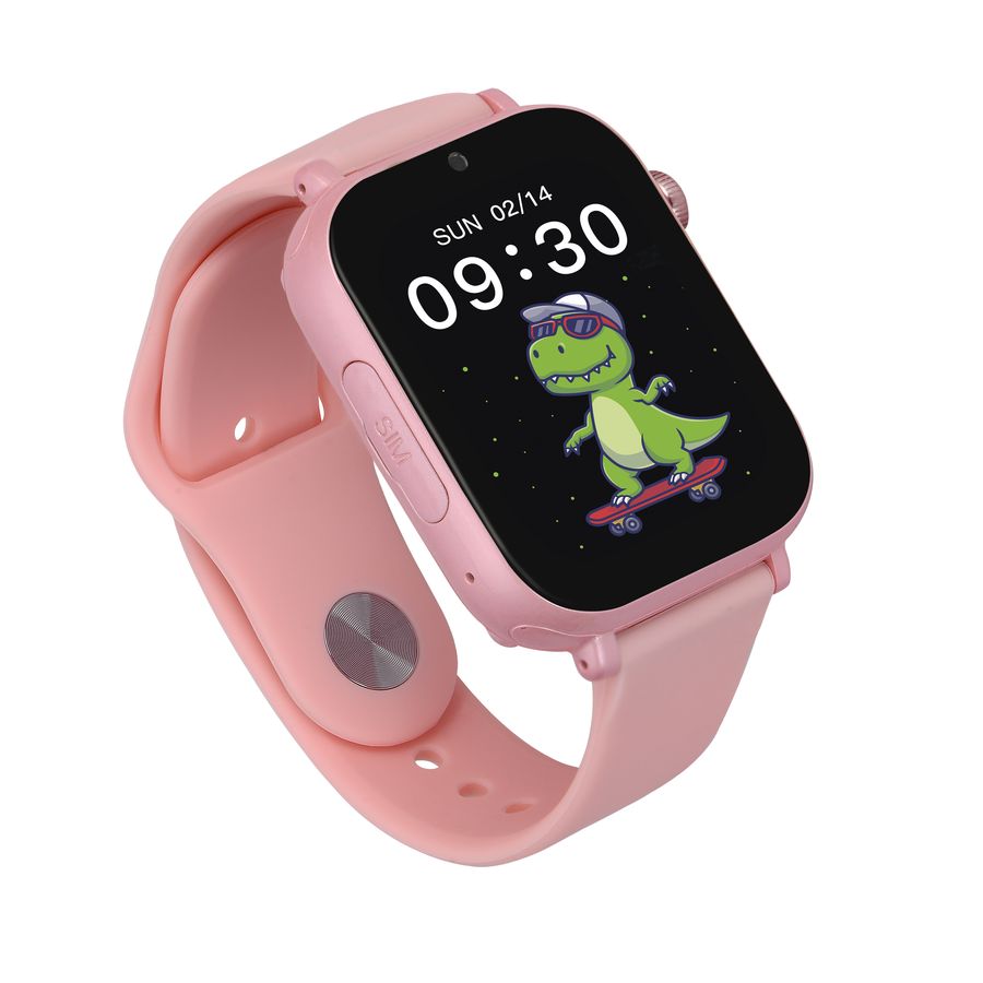 Zegarek dla dziecka Zestaw Garett Kids Nice Pro 4G różowy + Garett Kids Fit czarny