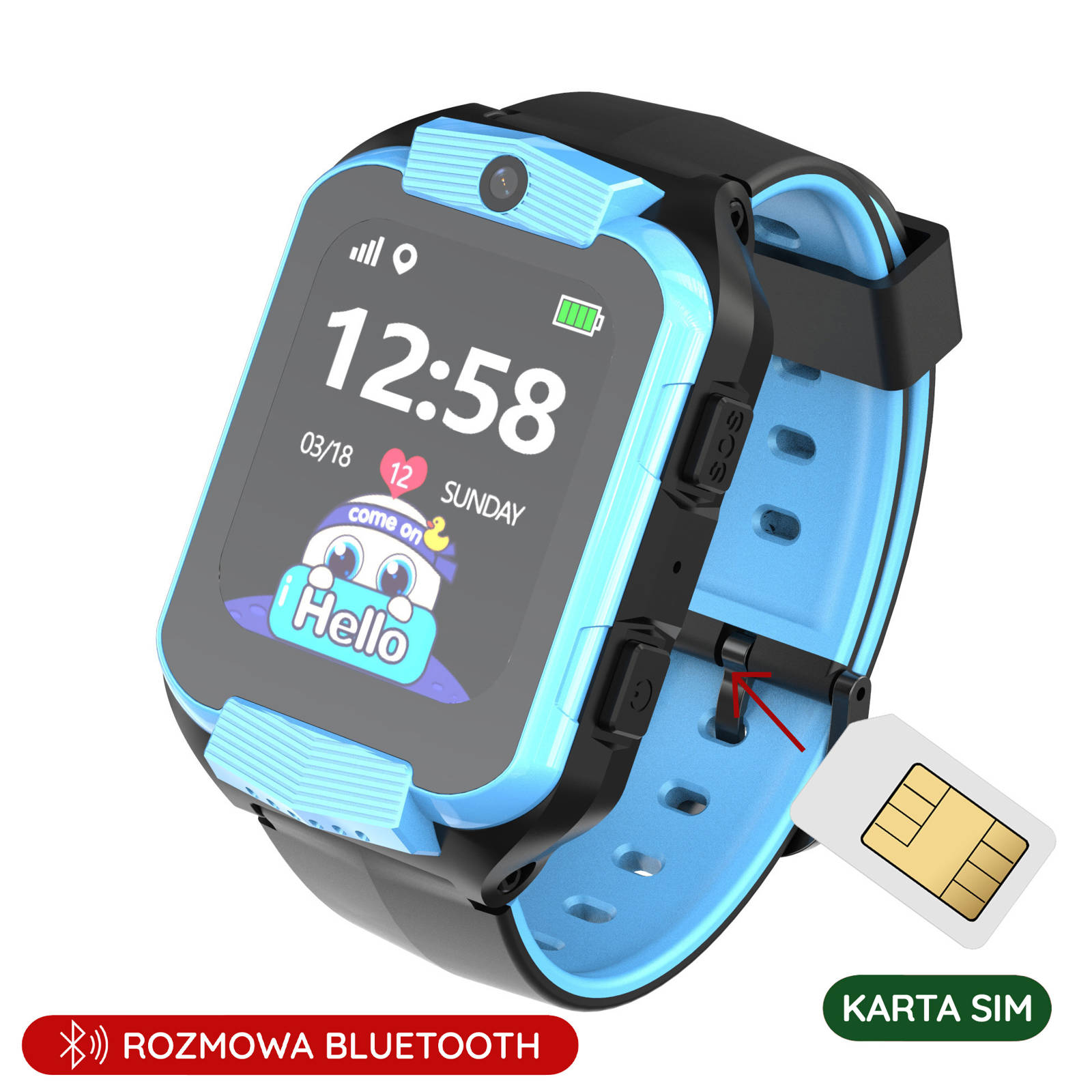 Zegarek dla dziecka Smartwatch Pacific 32-02 niebieski