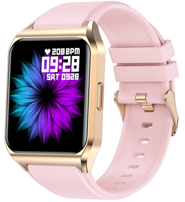 Smartwatch Rubicon RNCE89 złoty na różowym pasku