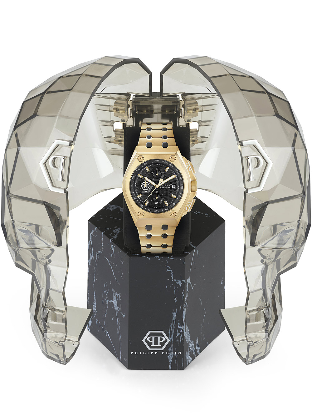 Zegarek męski Philipp Plein PWGAA0621 Plein Extreme złoty