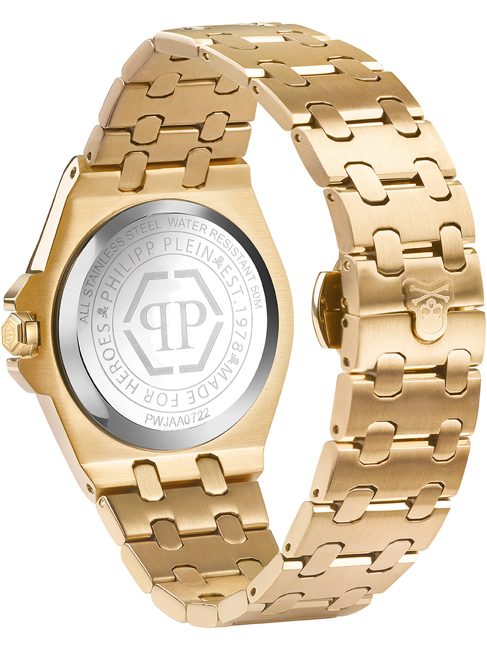 Zegarek damski Philipp Plein PWJAA0722  Plein Extreme złoty