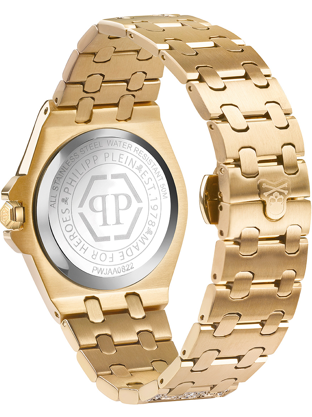 Zegarek damski Philipp Plein PWJAA0822  Plein Extreme złoty